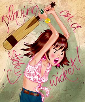 sticky wicket illustration